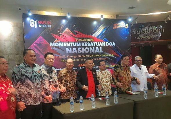 Aras Gereja Nasional Bersama JDN, FGBMFI, Gelar Momentum Kesatuan Doa Nasional 2026