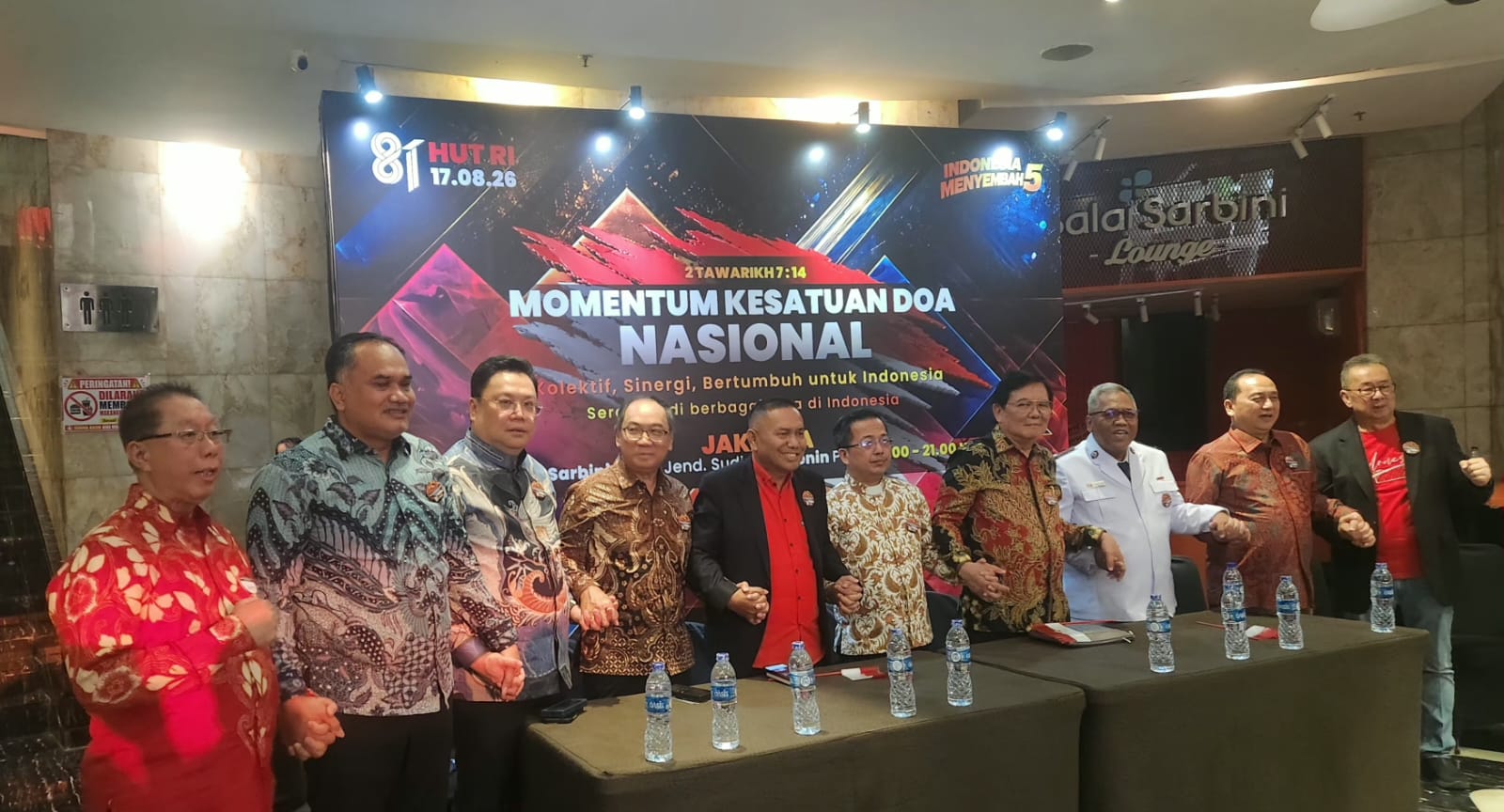 Aras Gereja Nasional Bersama JDN, FGBMFI, Gelar Momentum Kesatuan Doa Nasional 2026
